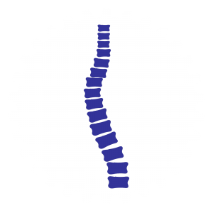 Icon showing spine with scoliosis